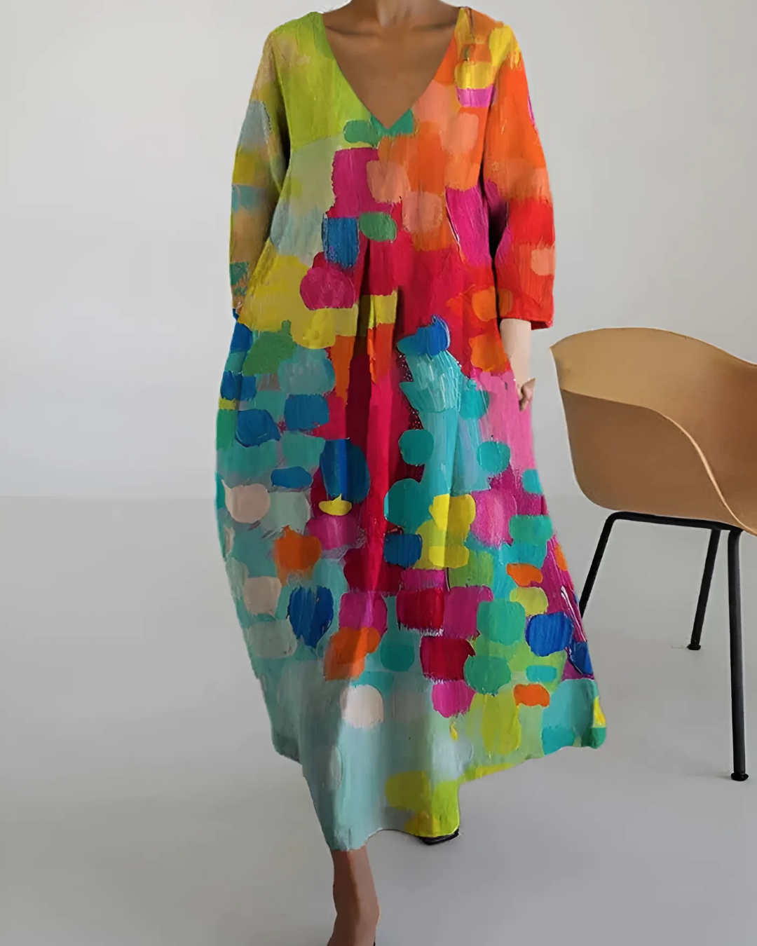 Women's Multicolour Midi Dress