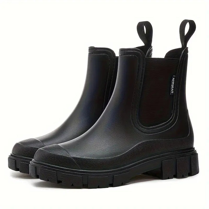 Women's Waterproof Chelsea Boots with Slip Resistant Lug Sole