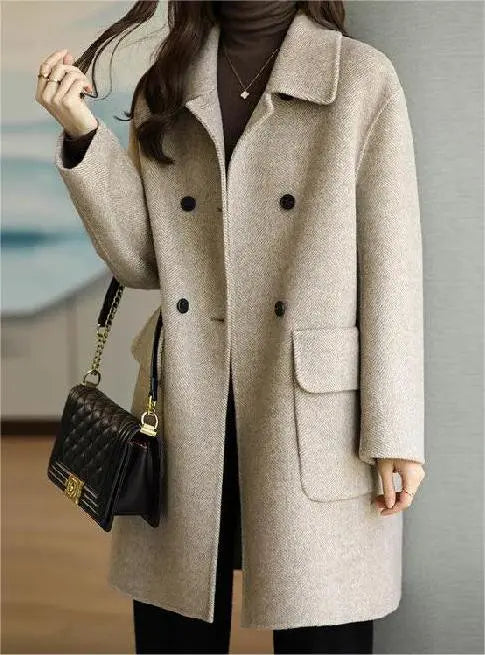 Women’s Elegant Wool Blend Winter Coat Jacket