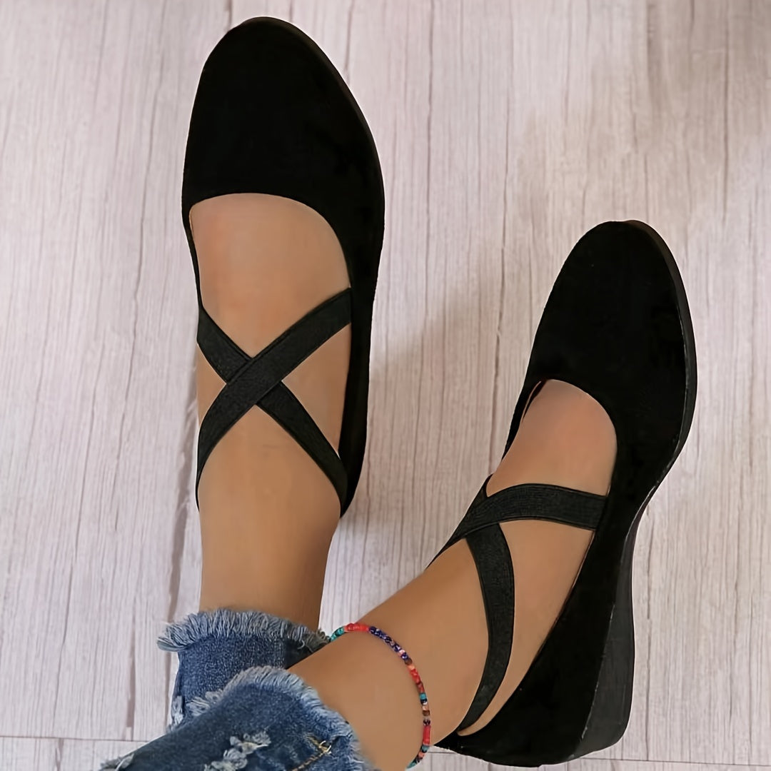 Casual Shoes with Criss-Cross Straps for Women