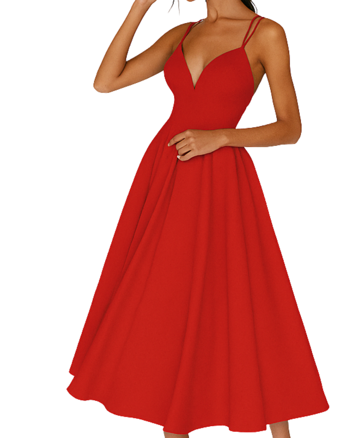 Women's Formal V Neck Party Dress