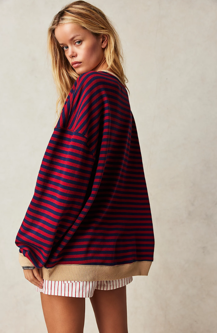 Mara | Striped Oversized Sweater