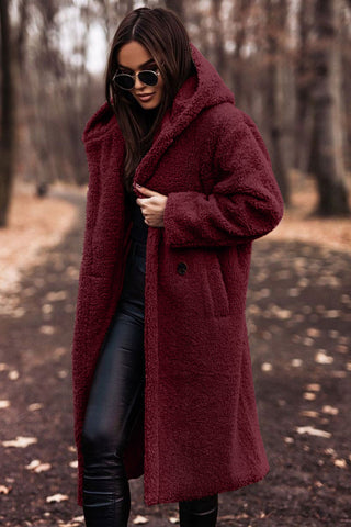 Eleanor | Women’s Hooded Winter Fur Style Coat