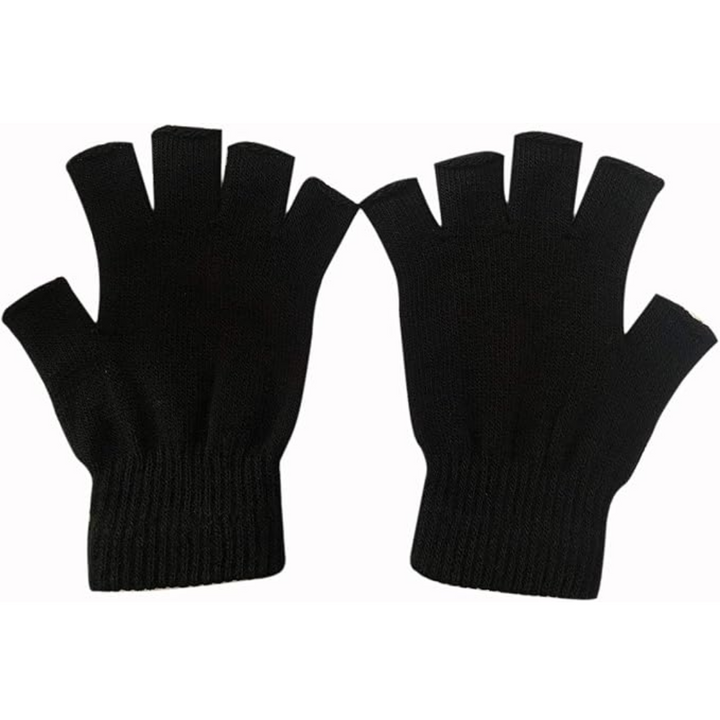 2-Pack Winter Knitted Fingerless Gloves - WarmFlex Set