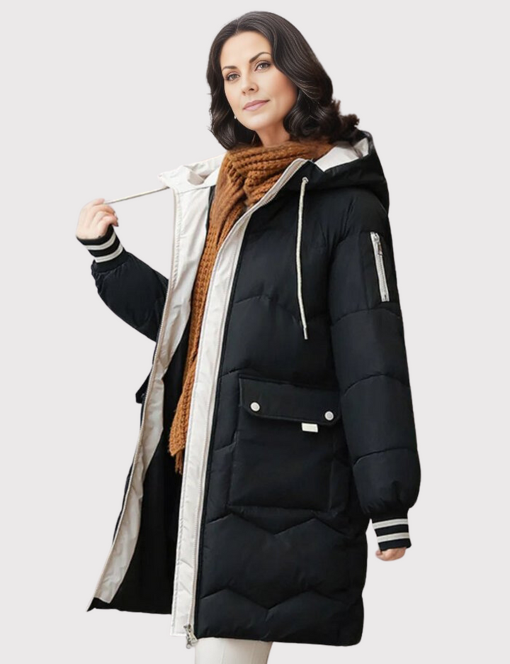 Bonnie | Women's Hooded Long Winter Insulated Jacket
