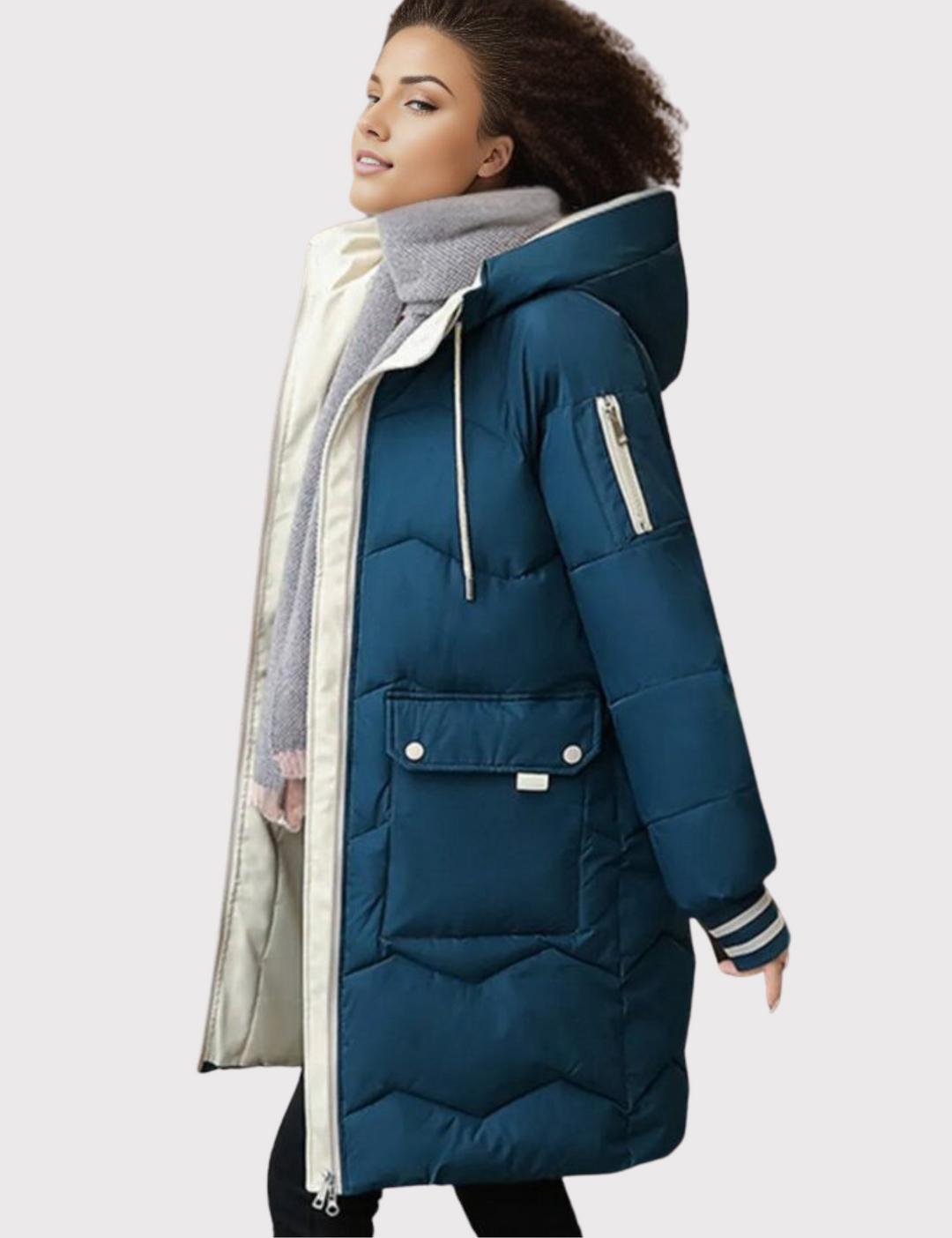 Bonnie | Women's Hooded Long Winter Insulated Jacket