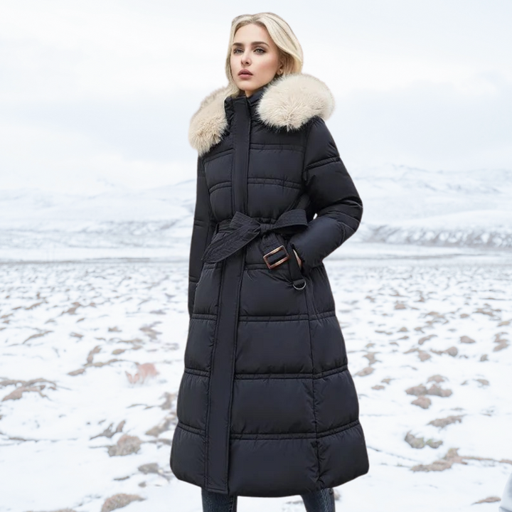 Isabelle | Women’s Long High-Collar Winter Puffer Coat