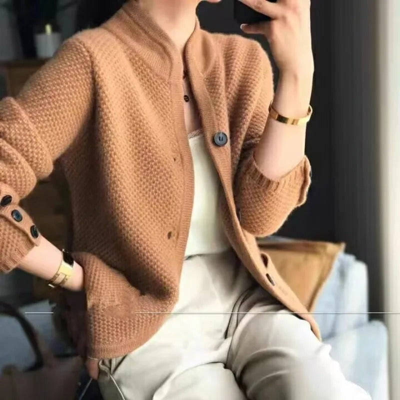 Maeve | Thick Wool Knitted Jacket