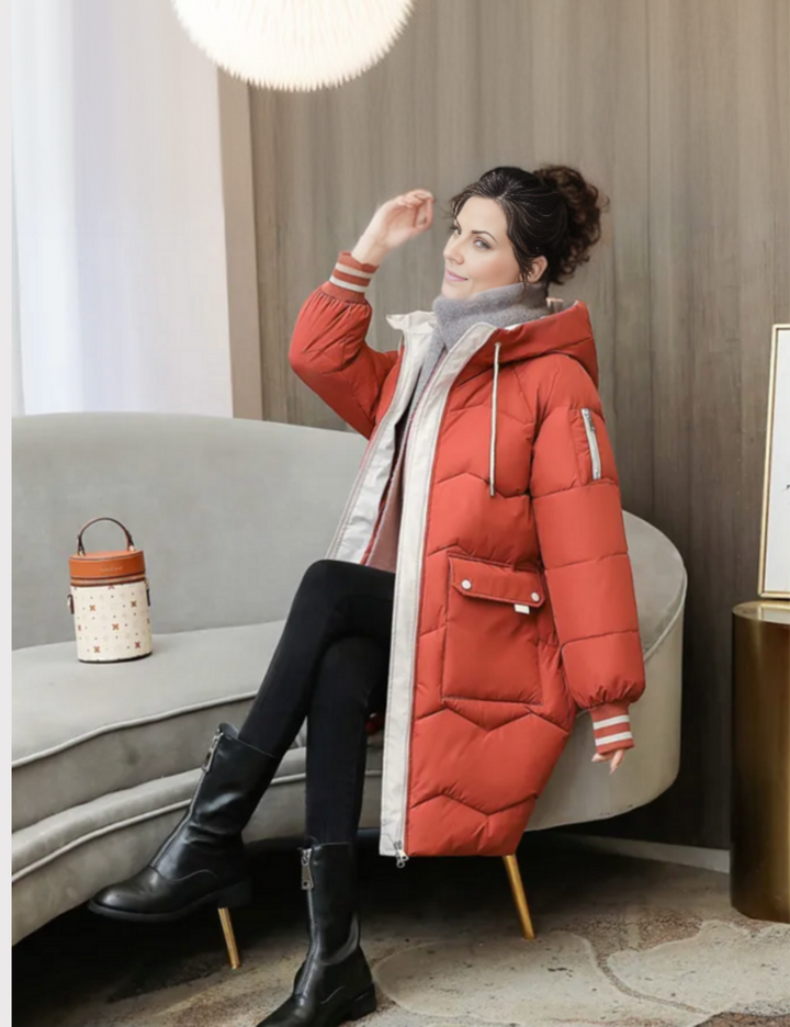 Bonnie | Women's Hooded Long Winter Insulated Jacket