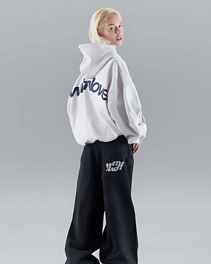 Women's Oversized Casual Hoodie with Print