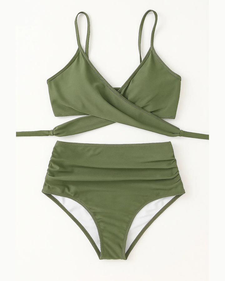 Women's High Waisted Two-Piece Swimwear