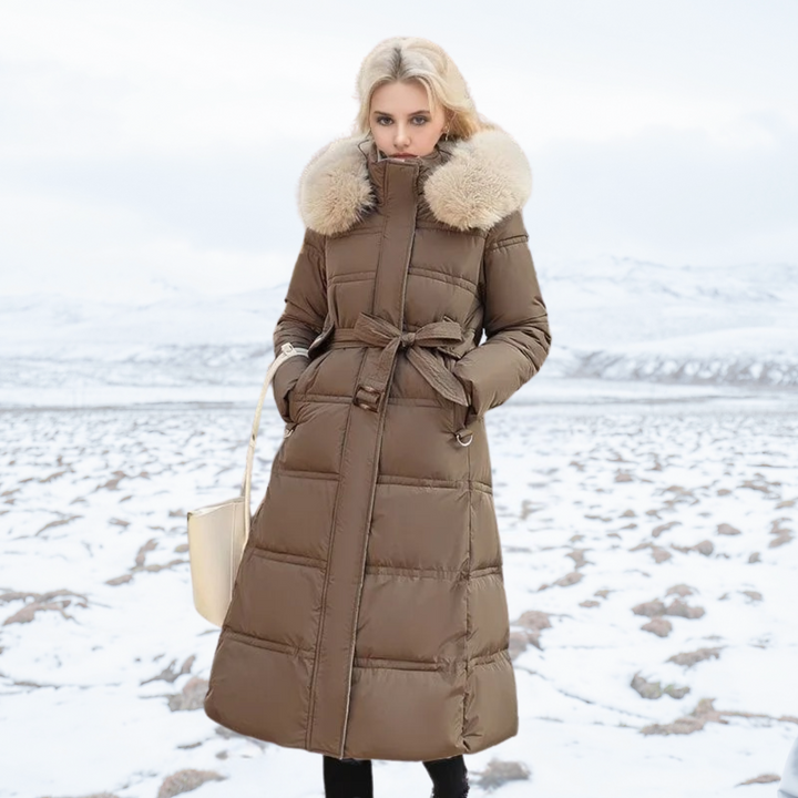 Isabelle | Women’s Long High-Collar Winter Puffer Coat