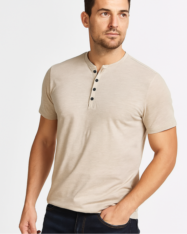 Men's Casual Henley Shirt