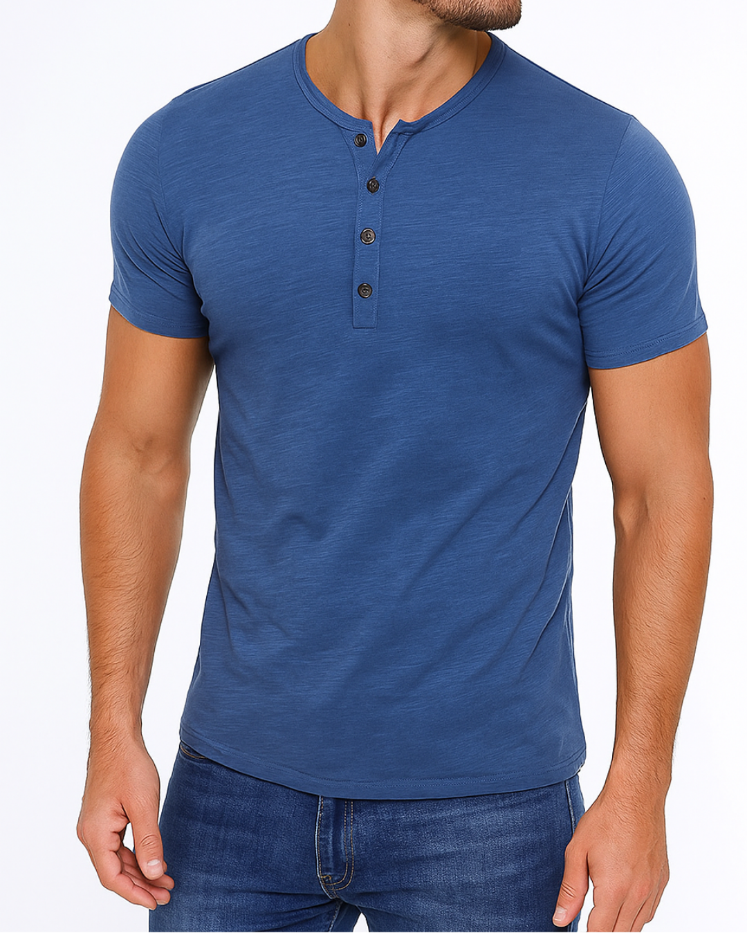 Men's Casual Henley Shirt