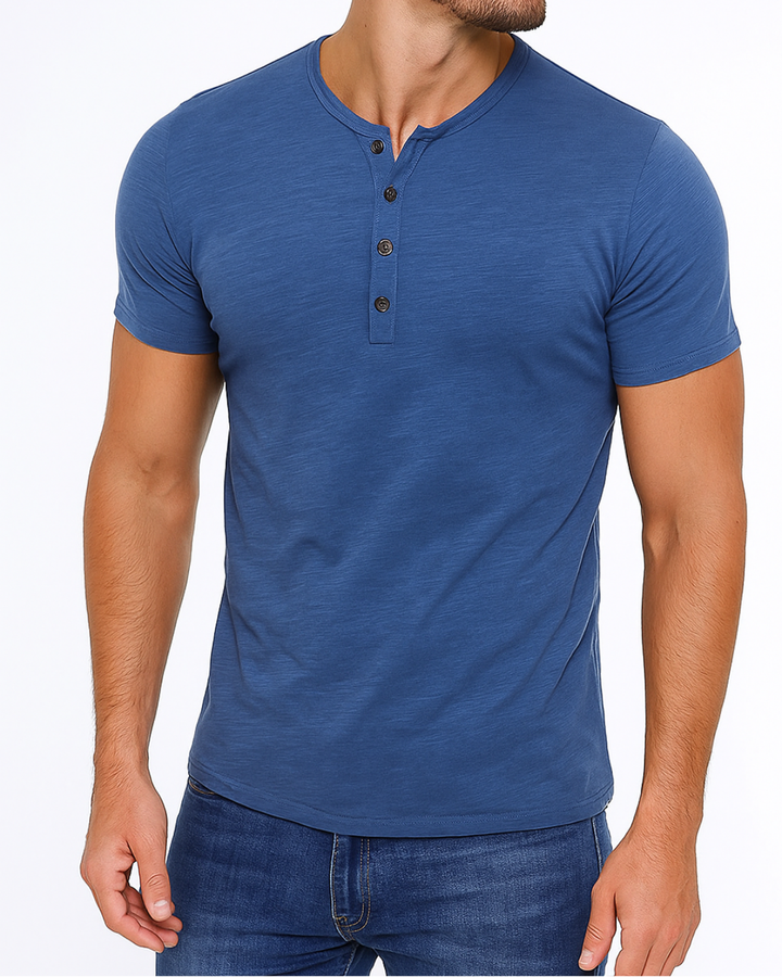 Men's Casual Henley Shirt