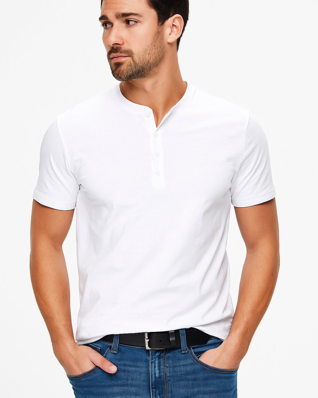 Men's Casual Henley Shirt