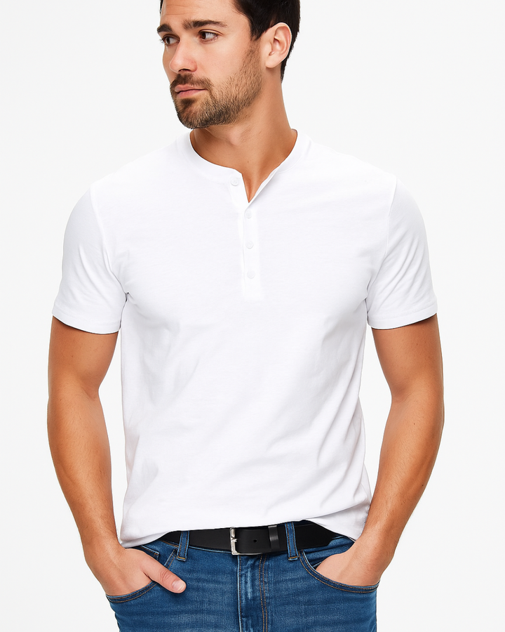 Men's Casual Henley Shirt