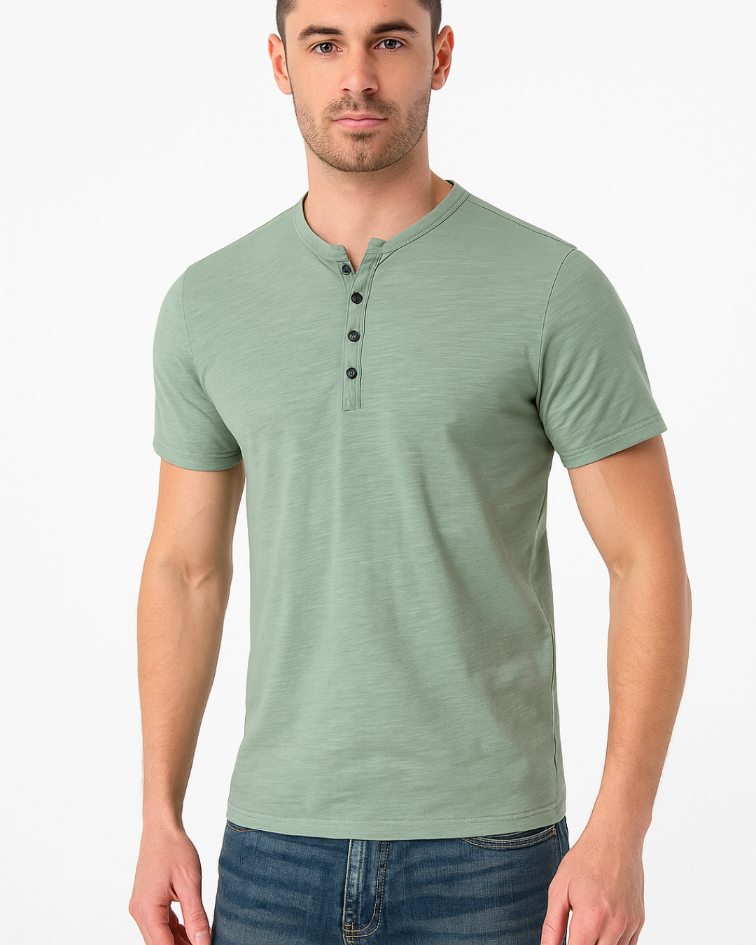 Men's Casual Henley Shirt