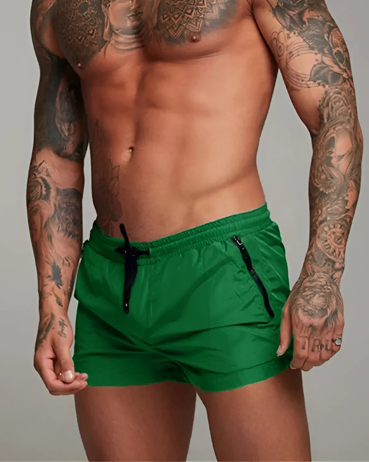 Men's Stretch Swim Trunks With Short Length