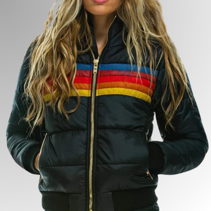 Women’s Waterproof Fleece-Lined Winter Puffer Coat with Hood