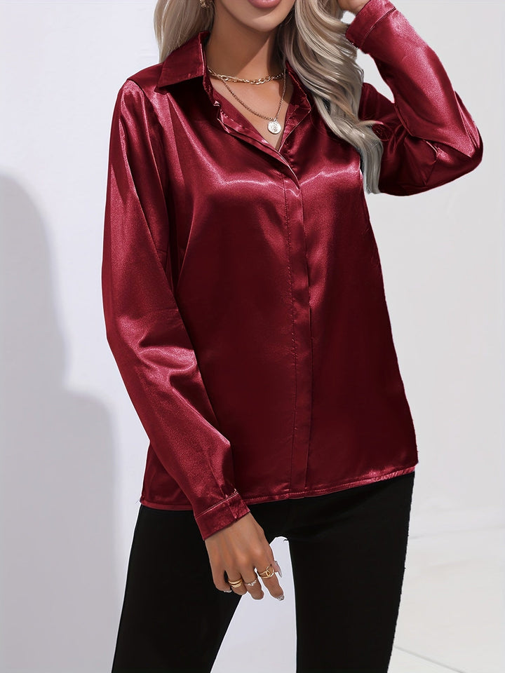 Diana | Elegant Satin Blouse