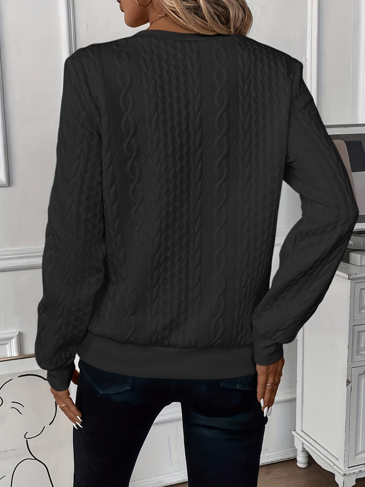 Elena – Winter Cable Half-Zip Pullover
