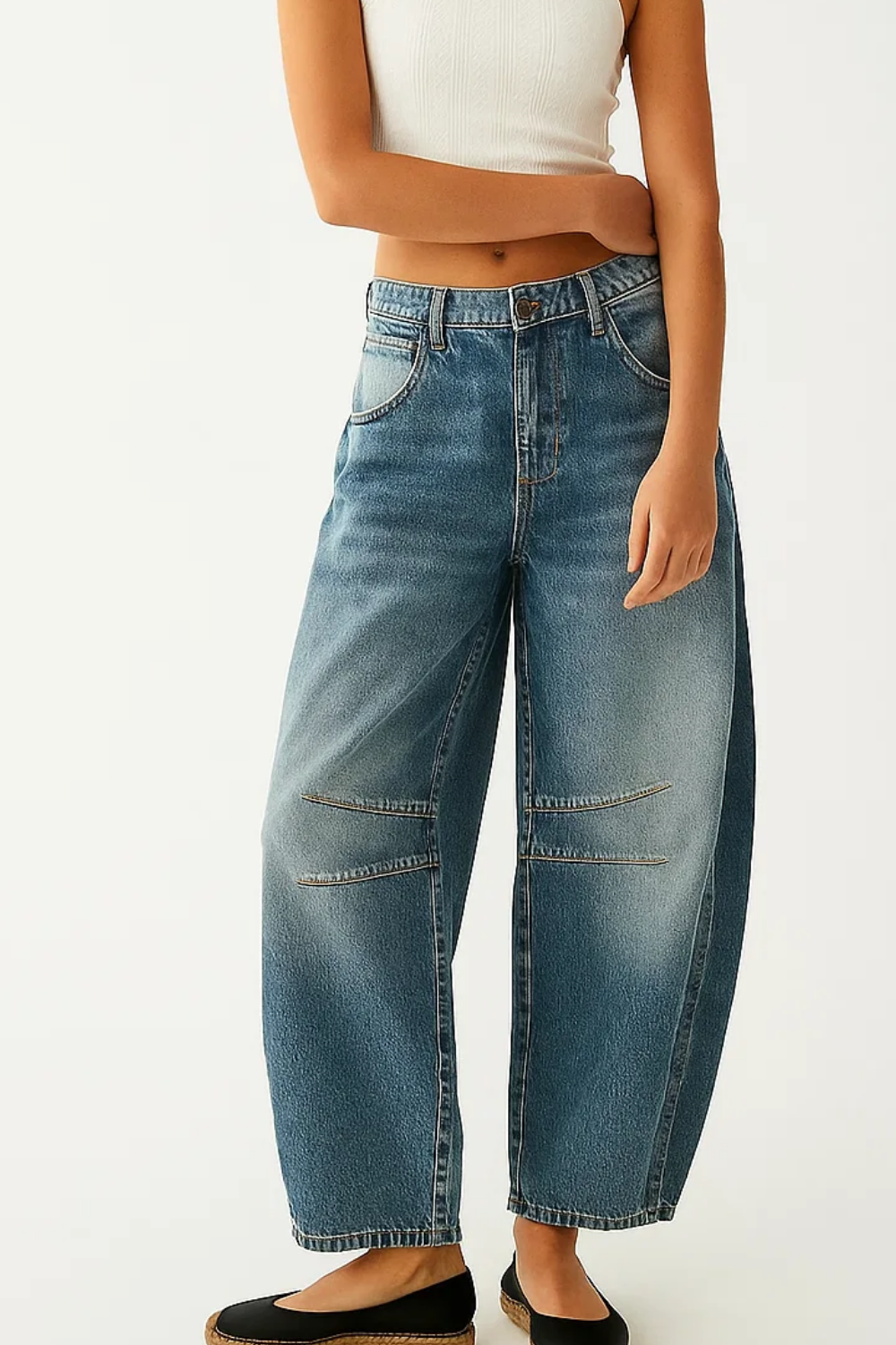 Women's Wide Leg Jeans Relaxed Fit High Waist Style