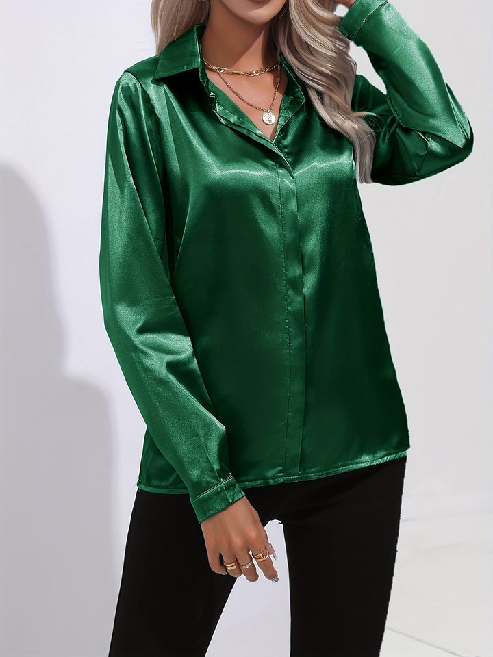 Diana | Elegant Satin Blouse