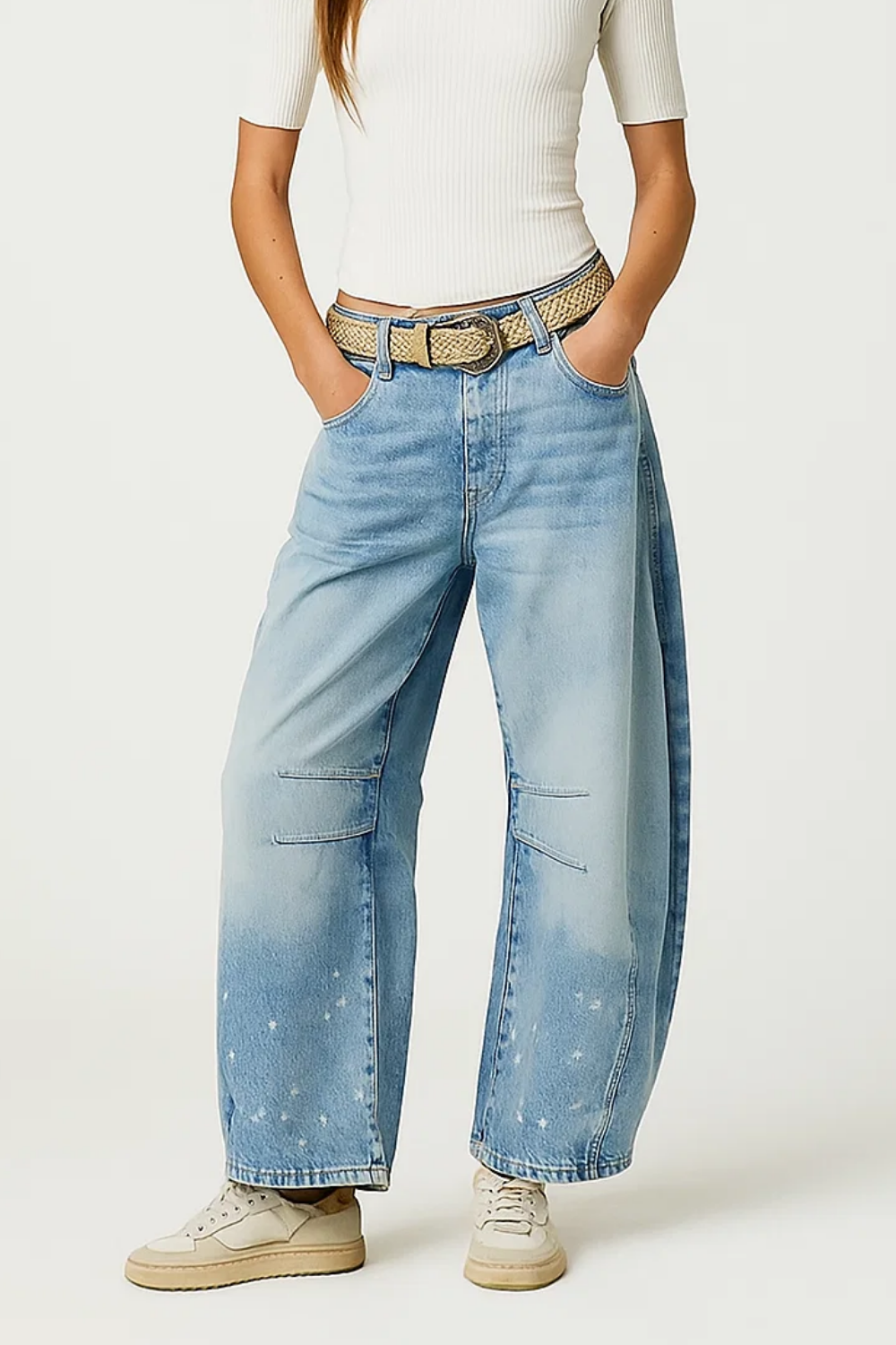 Women's Wide Leg Jeans Relaxed Fit High Waist Style