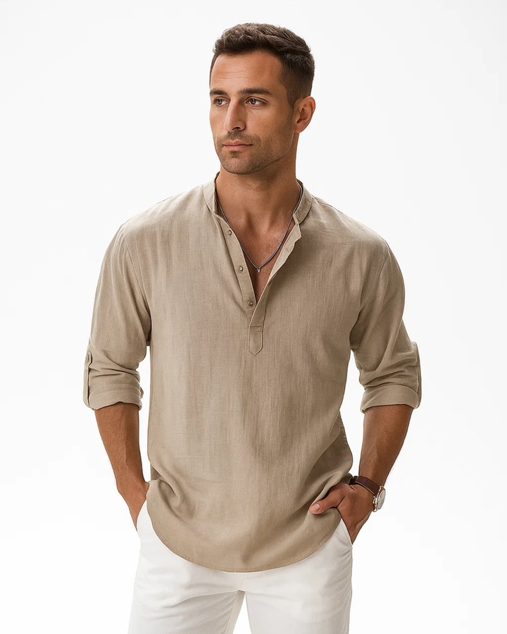 Men's Casual Summer Long Sleeve Shirt