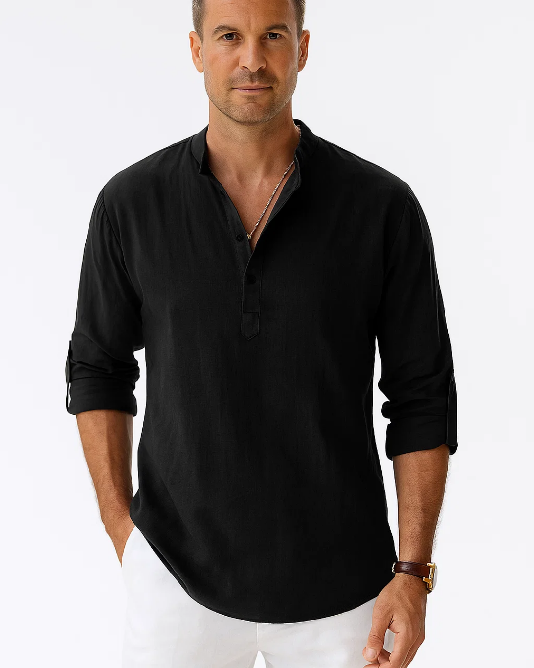 Men's Casual Summer Long Sleeve Shirt