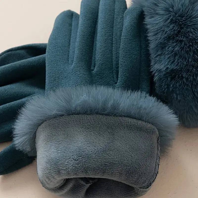 Chloe Luxe Fur Gloves