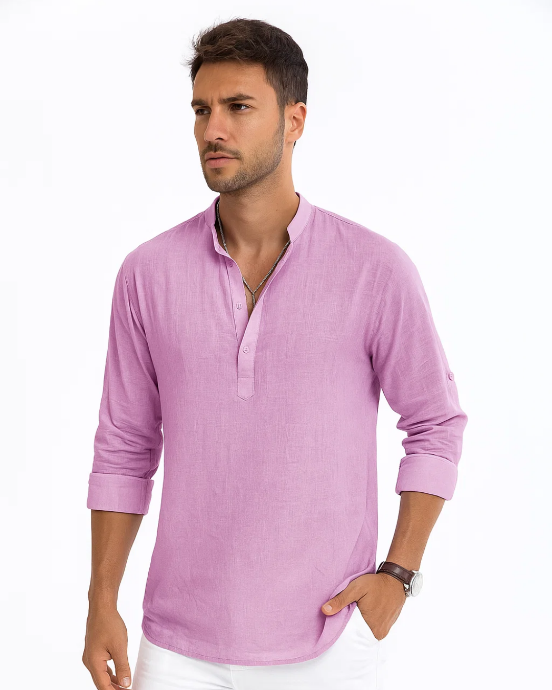 Men's Casual Summer Long Sleeve Shirt