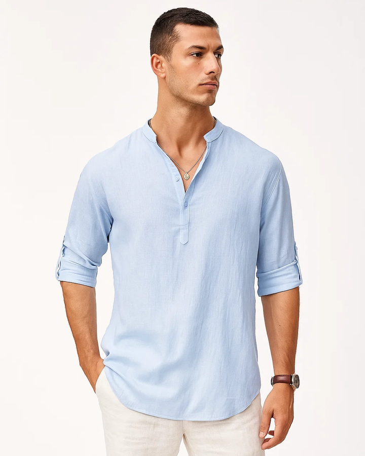 Men's Casual Summer Long Sleeve Shirt