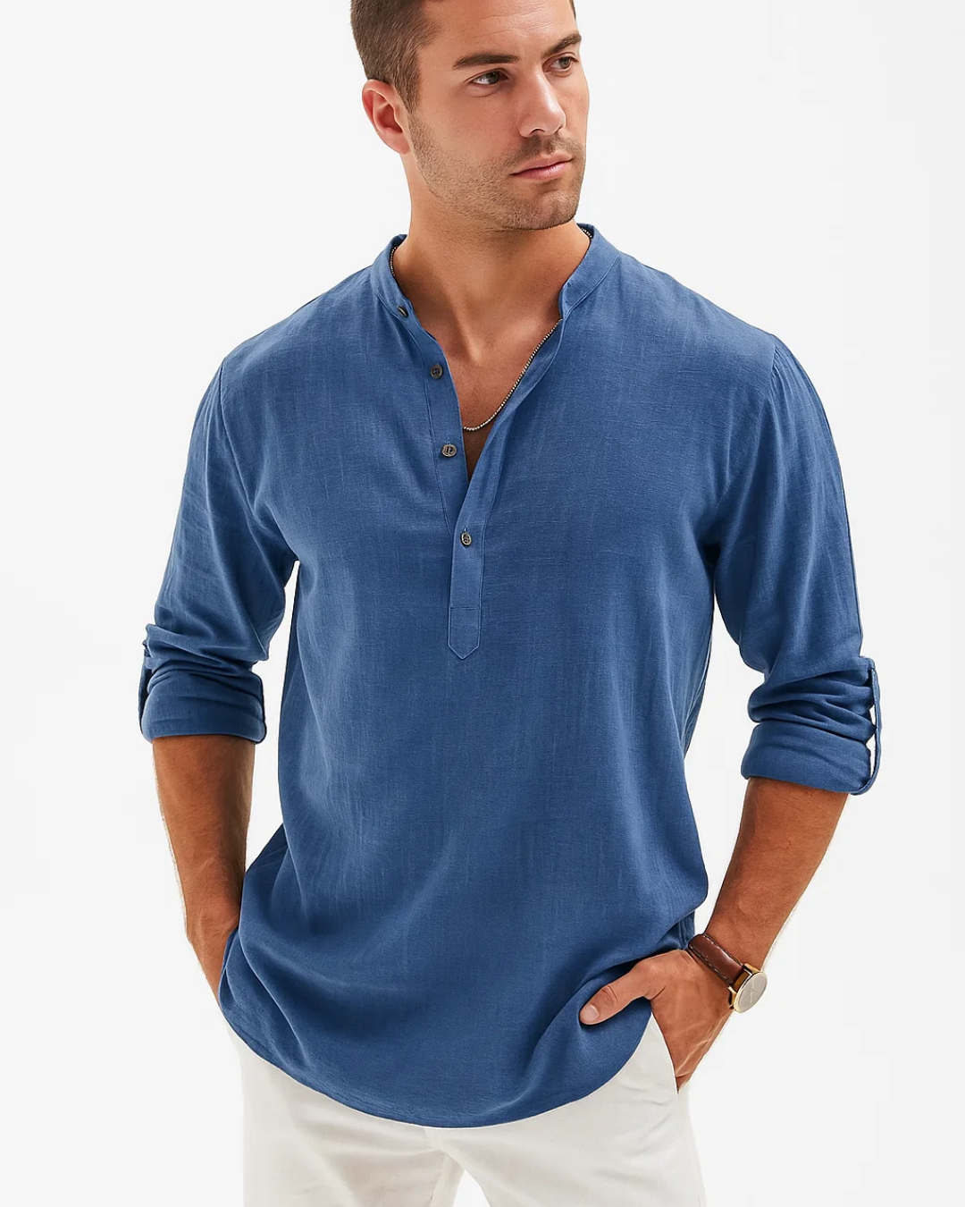 Men's Casual Summer Long Sleeve Shirt