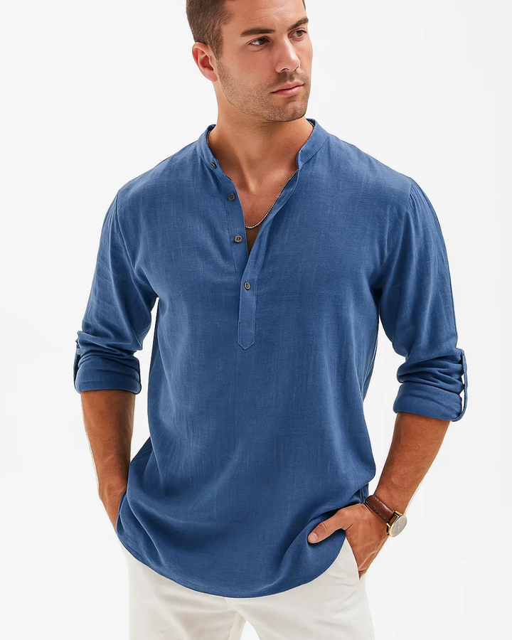 Men's Casual Summer Long Sleeve Shirt