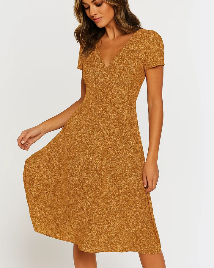 Women's Summer Dress With V-Neckline
