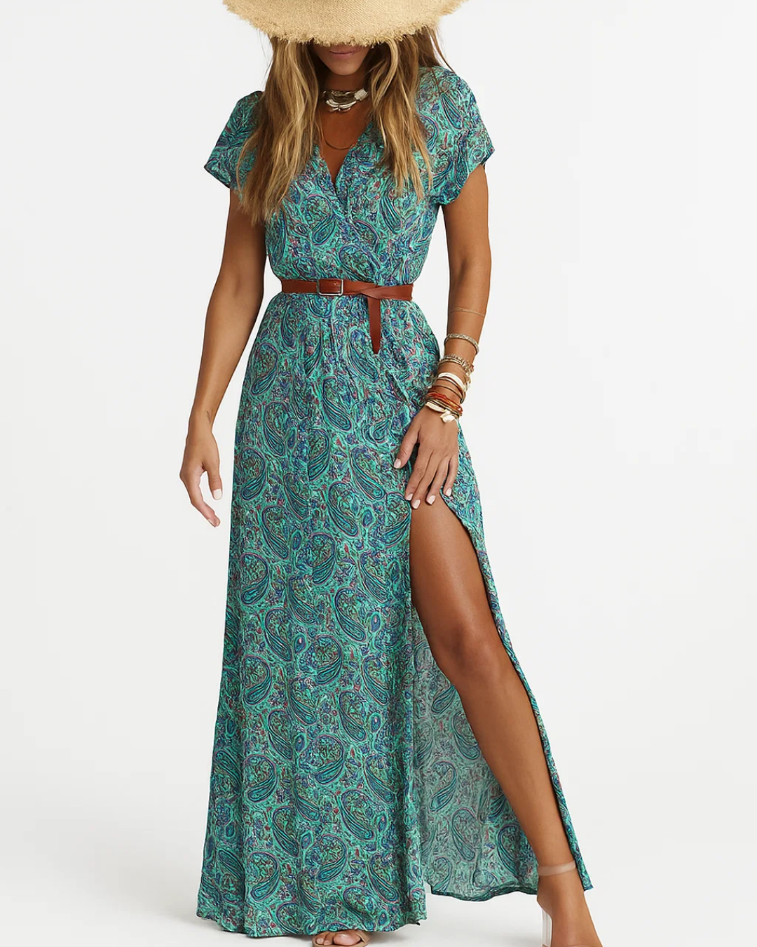 Women's Elegant Boho Dress with Flowy Fit