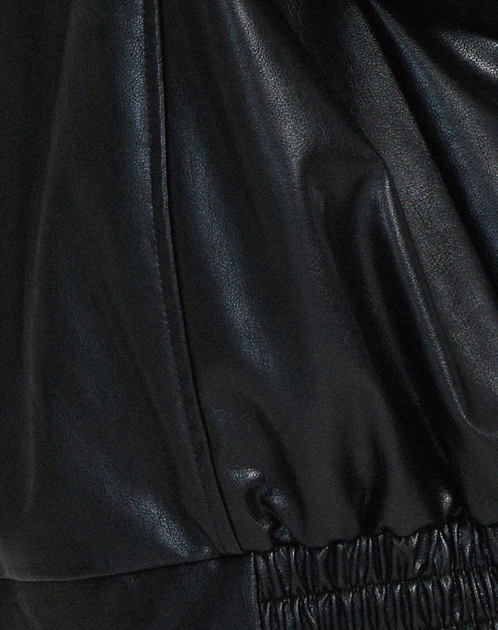 Liza | Loose Leather Jacket