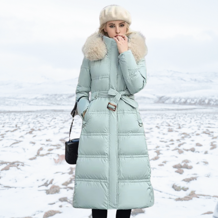 Isabelle | Women’s Long High-Collar Winter Puffer Coat