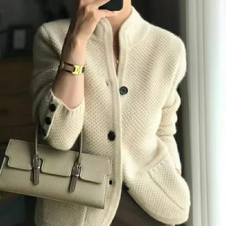 Maeve | Thick Wool Knitted Jacket
