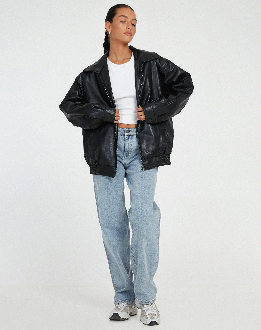 Liza | Loose Leather Jacket