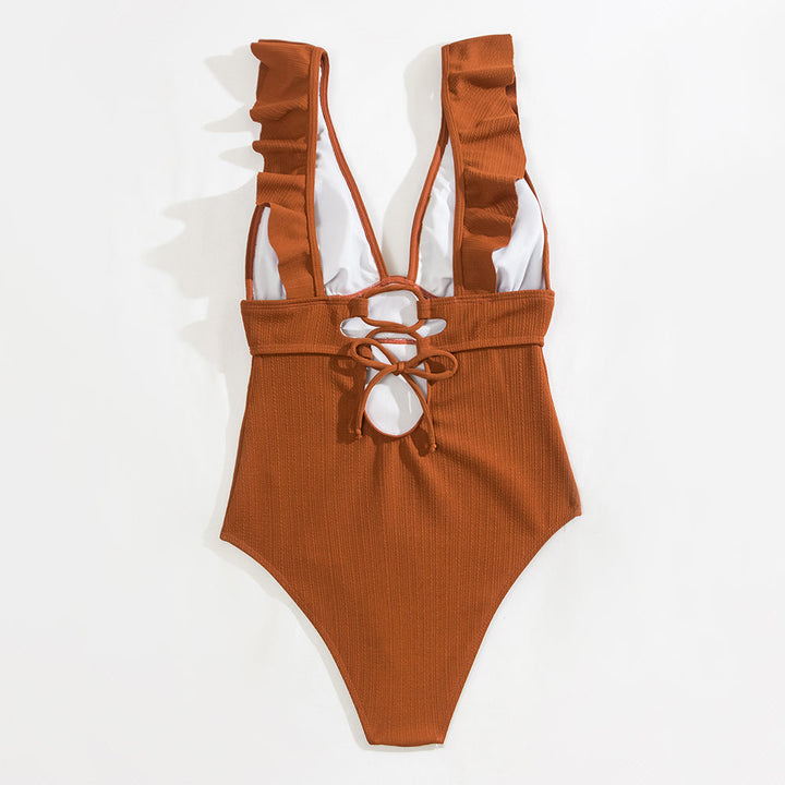 Women's One-Piece Ruffle Swimwear