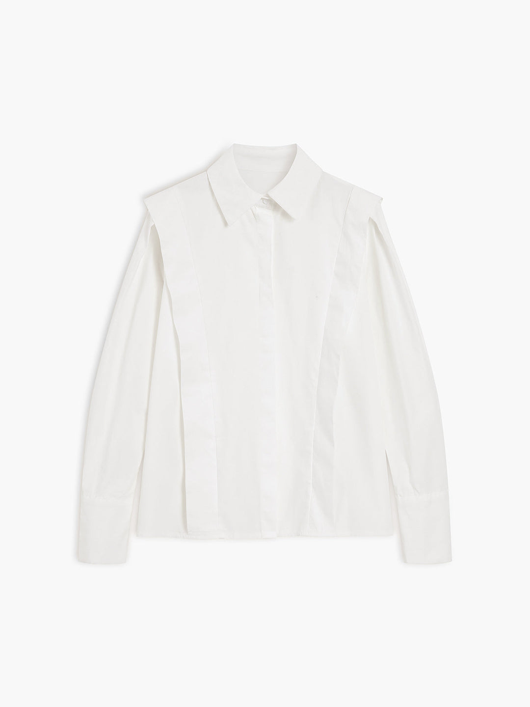 Fair and Square Classic Cotton Blouse – Stylish Women’s Long Sleeve Shirt with Collar
