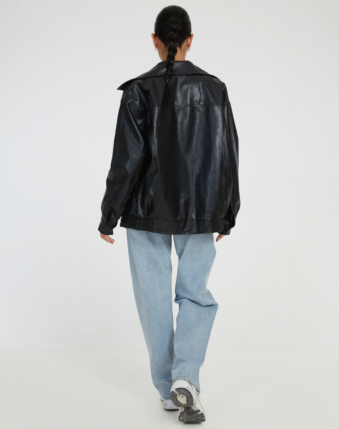 Liza | Loose Leather Jacket