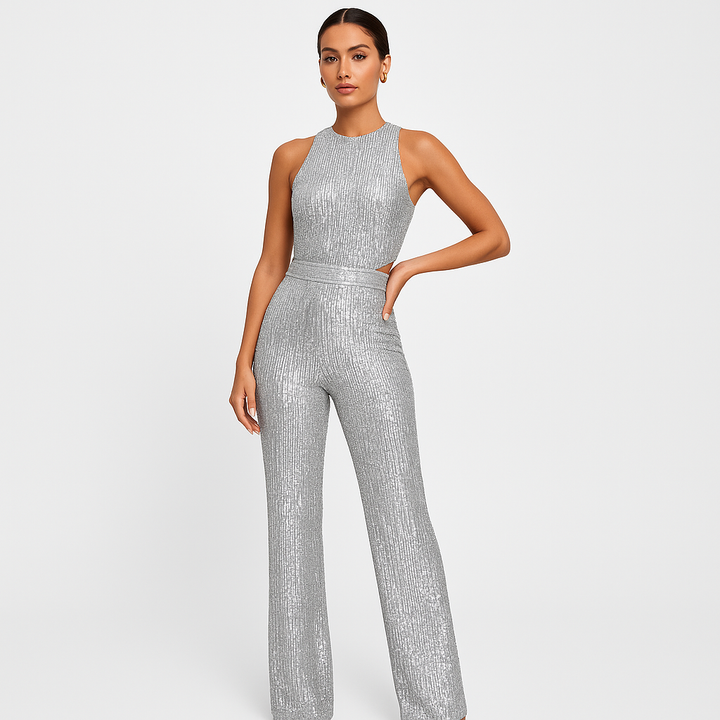 Women's Elegant Backless Jumpsuit