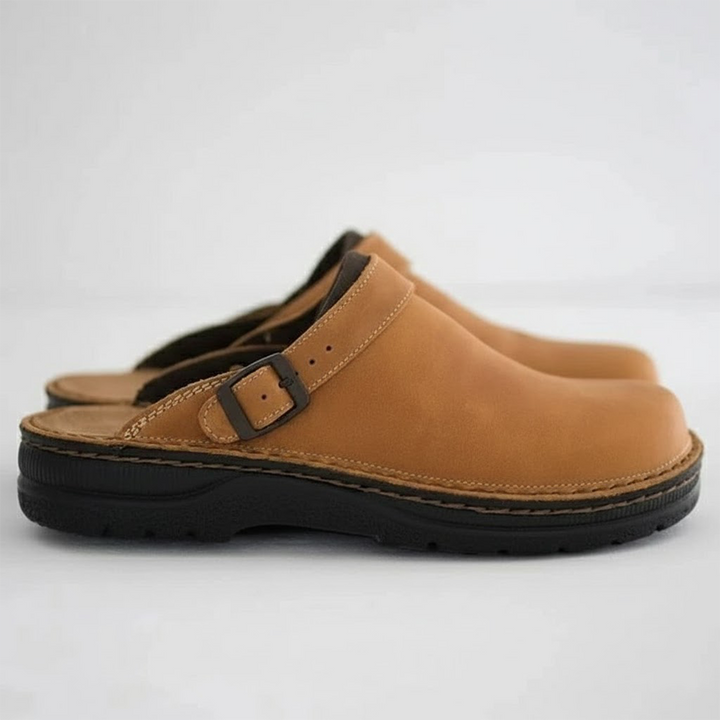 Diana | Women's Slip-On Leather Cushioned Clogs
