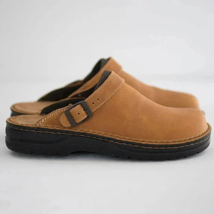 Diana | Women's Slip-On Leather Cushioned Clogs