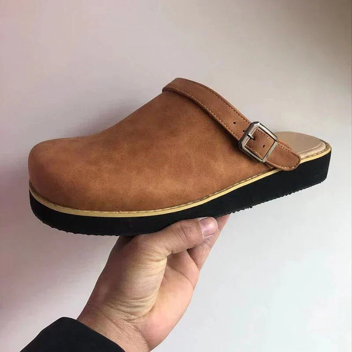 Diana | Women's Slip-On Leather Cushioned Clogs
