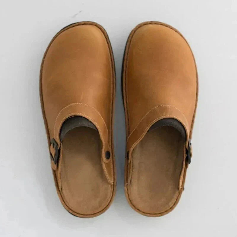 Diana | Women's Slip-On Leather Cushioned Clogs